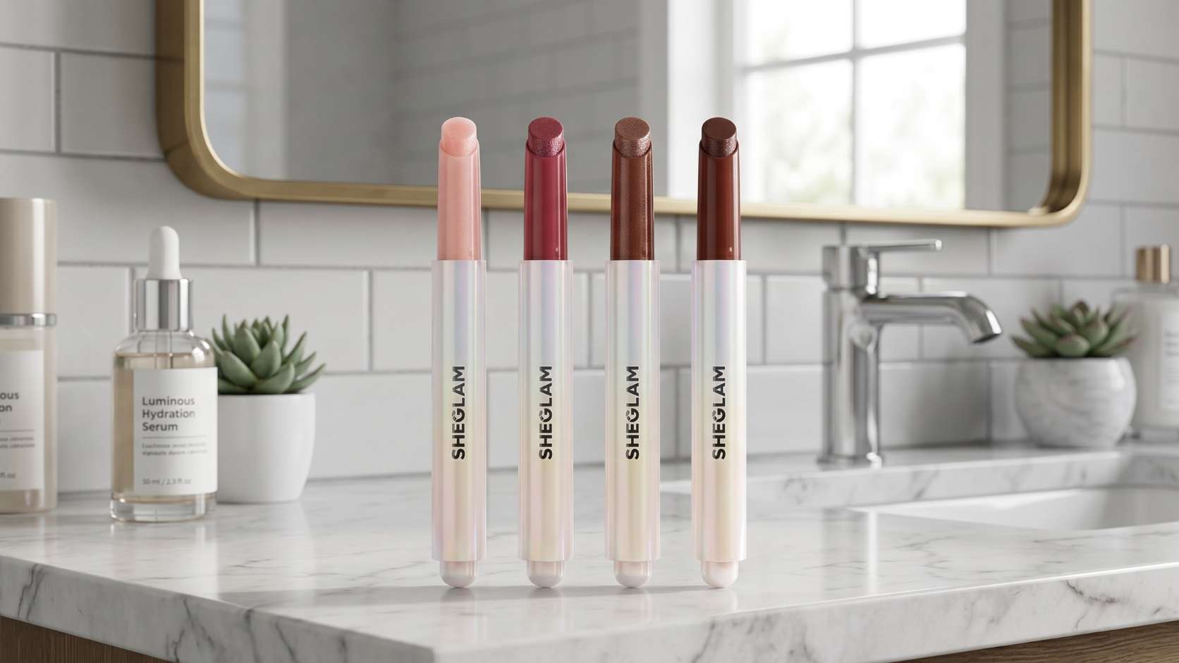 Colección de brillos labiales de maquillaje coreano original para labios con efecto cristal