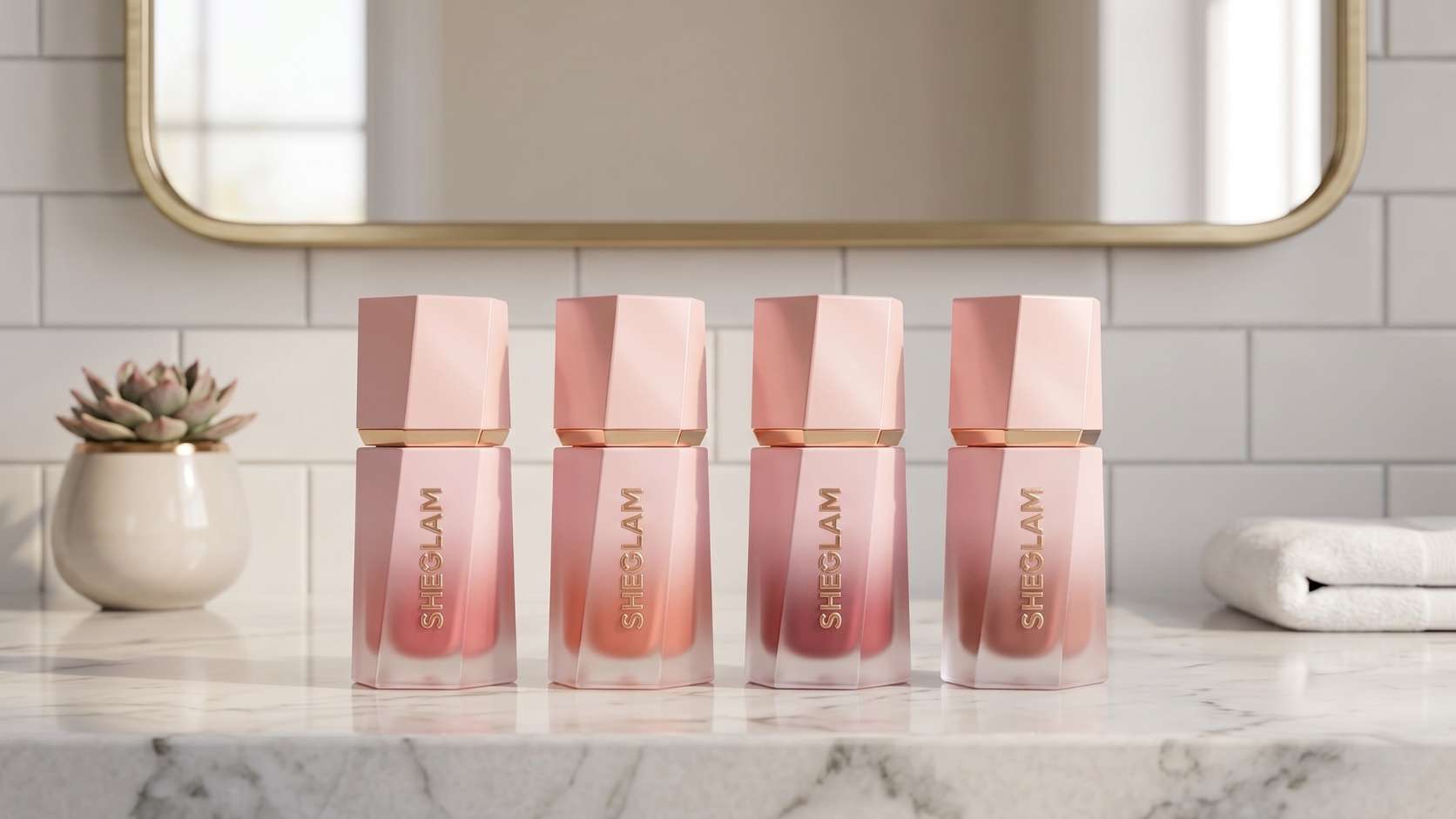 Colección de rubores líquidos de maquillaje coreano original para un acabado luminoso y natural