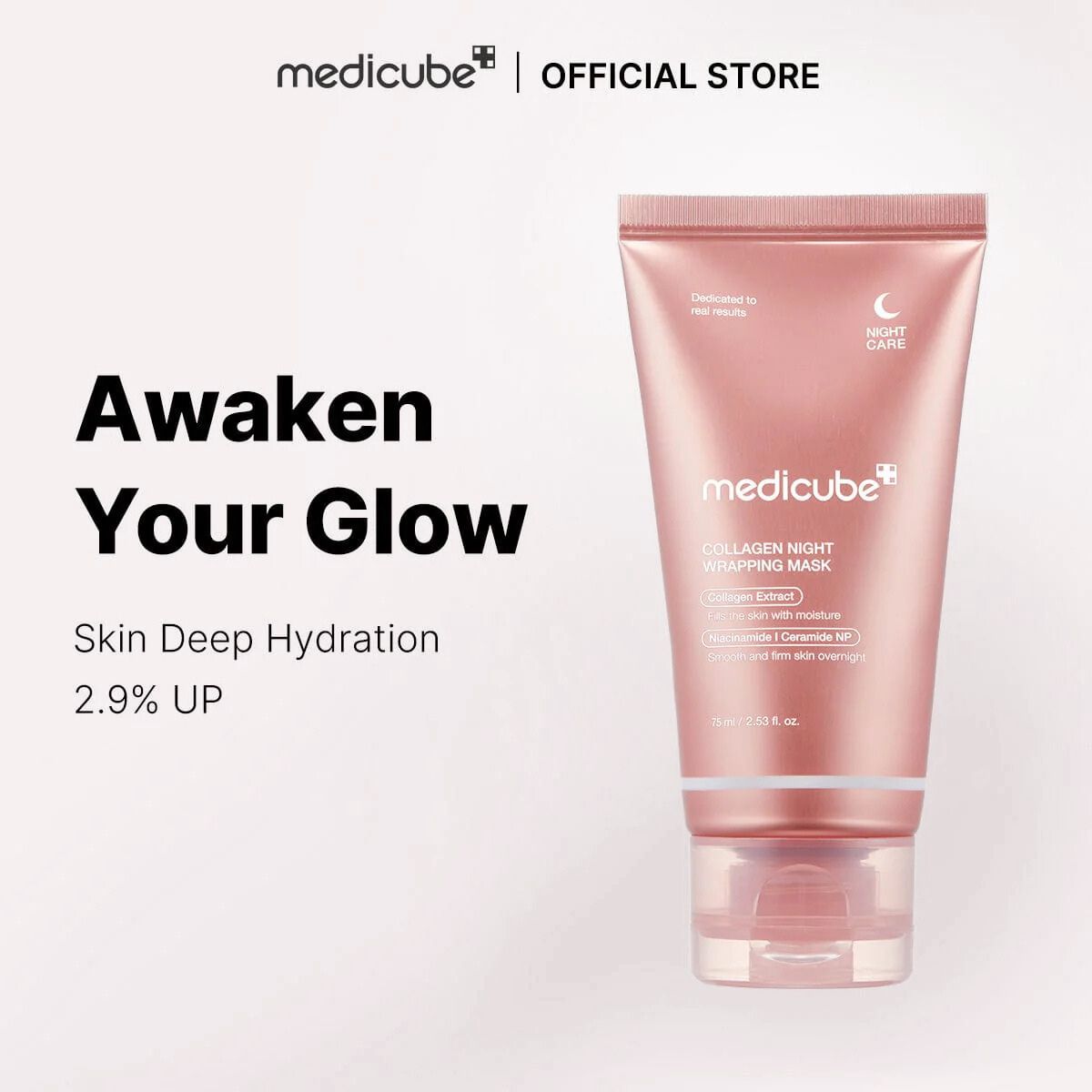Medicube Collagen K-Glow Boosting Duo Night Wrapping Mask + Glow Booster Serum