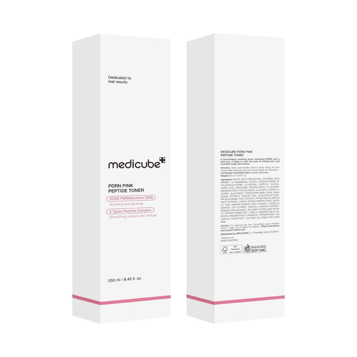 Medicube Rutina PDRN Pink Tóner Calmante + Sérum PDRN + Crema Colágeno