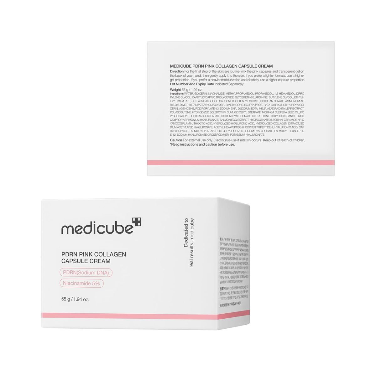 Medicube Rutina PDRN Pink Tóner Calmante + Sérum PDRN + Crema Colágeno