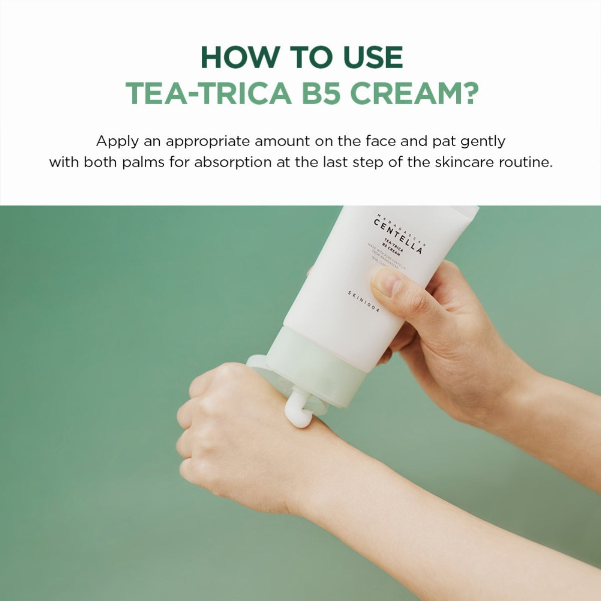 SKIN1004 Madagascar Centella Tea-Trica B5 Cream 75ml Crema Antiacné