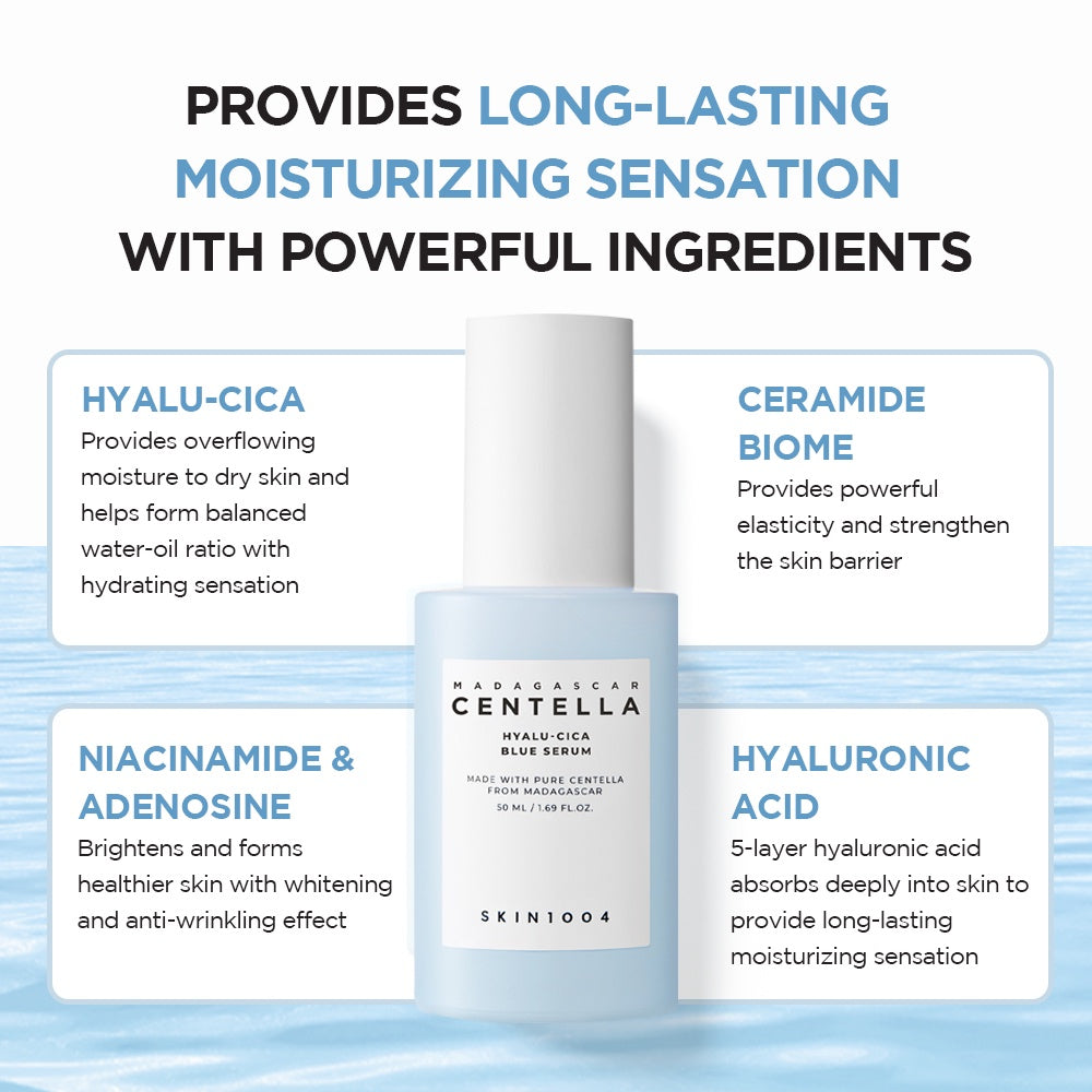SKIN1004 Madagascar Centella Hyalu-Cica Blue Serum 50ml Suero Hidratante