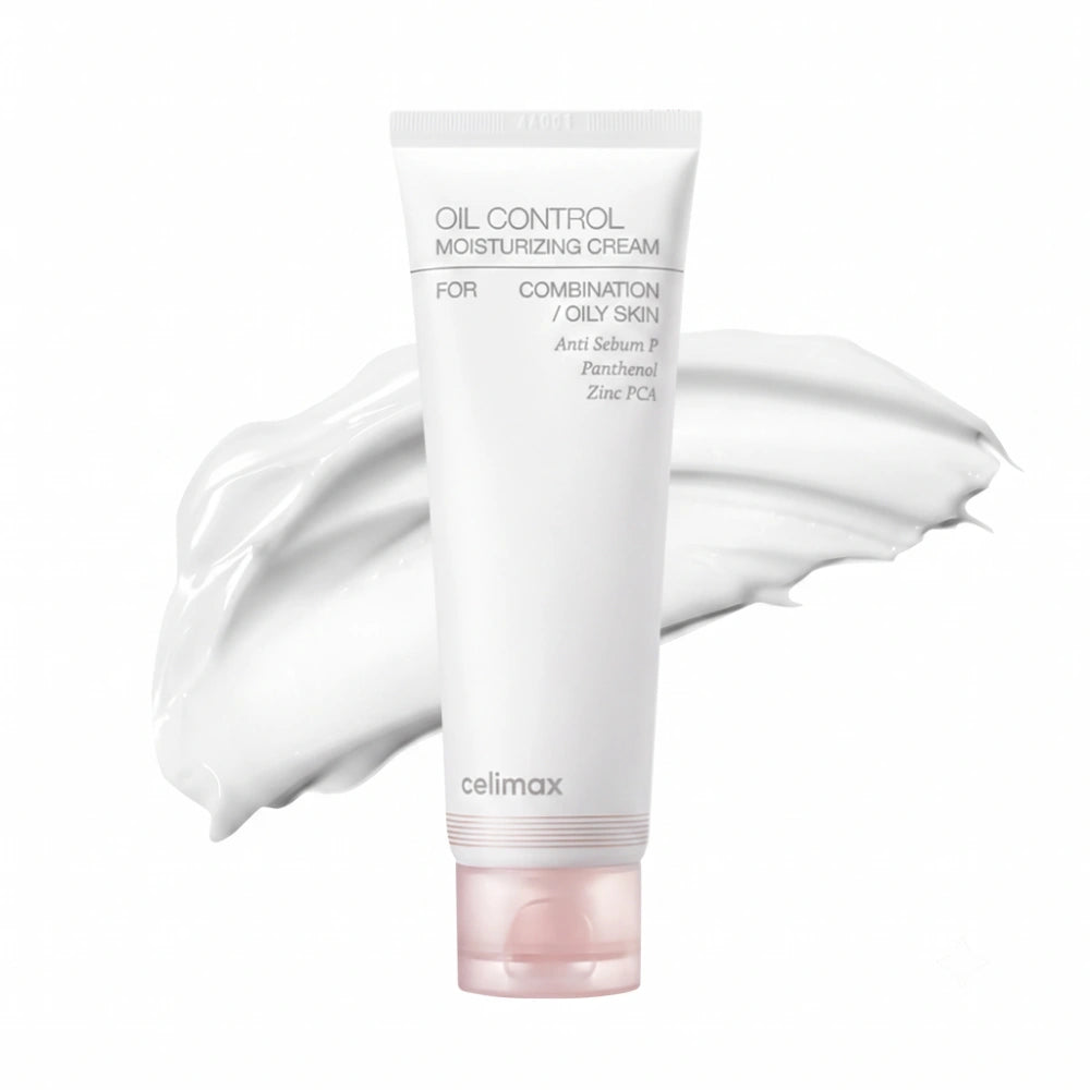 Celimax Oil Control Moisturizing Cream. Envase principal de la crema hidratante coreana para piel grasa.