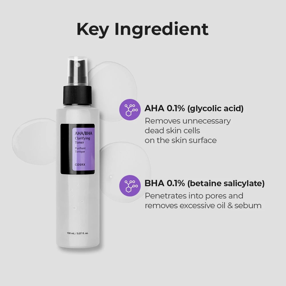 Cosrx AHA/BHA Clarifying Treatment Toner 150ml Exfoliante
