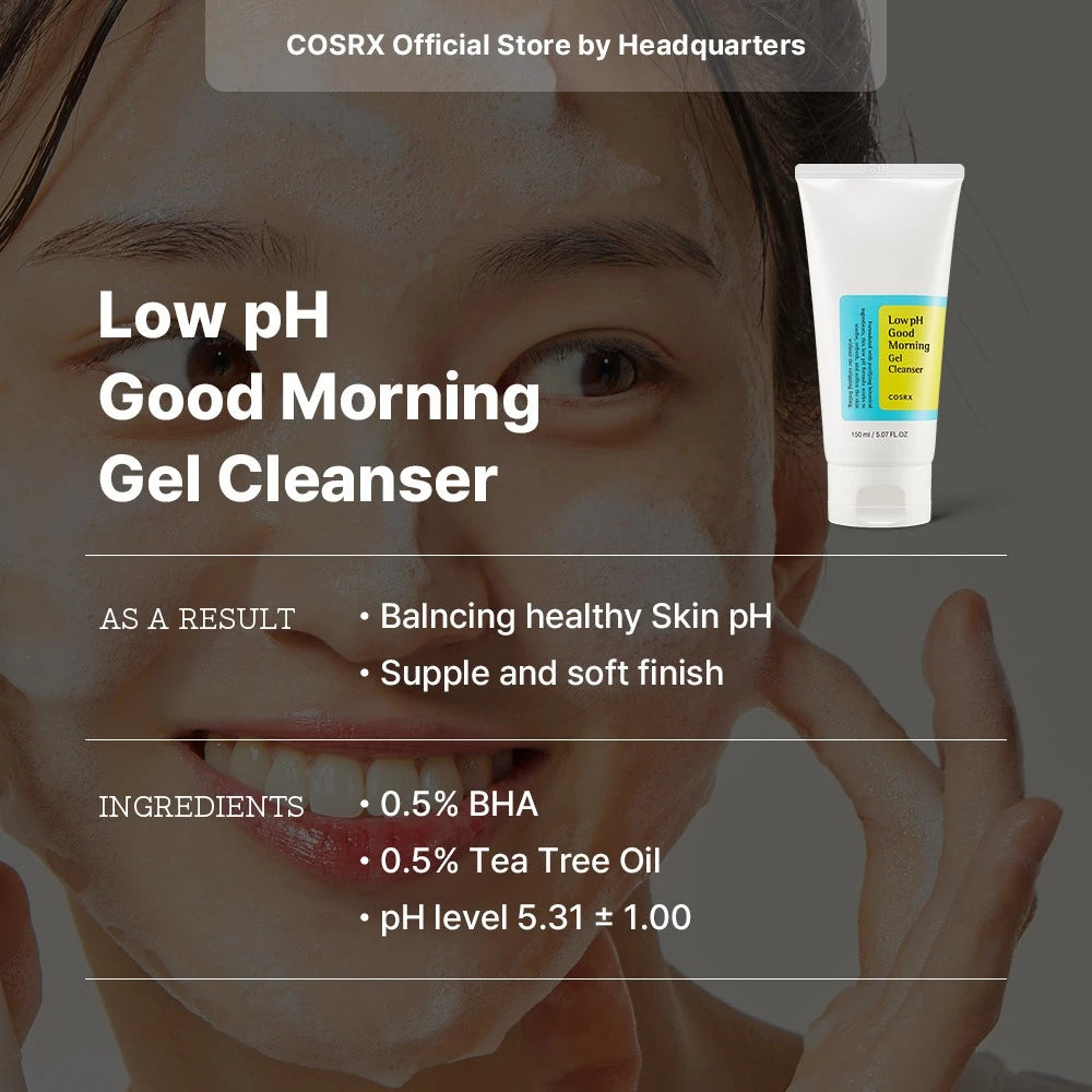 Cosrx Low pH Good Morning Gel Cleanser 150ml Limpieza Profunda