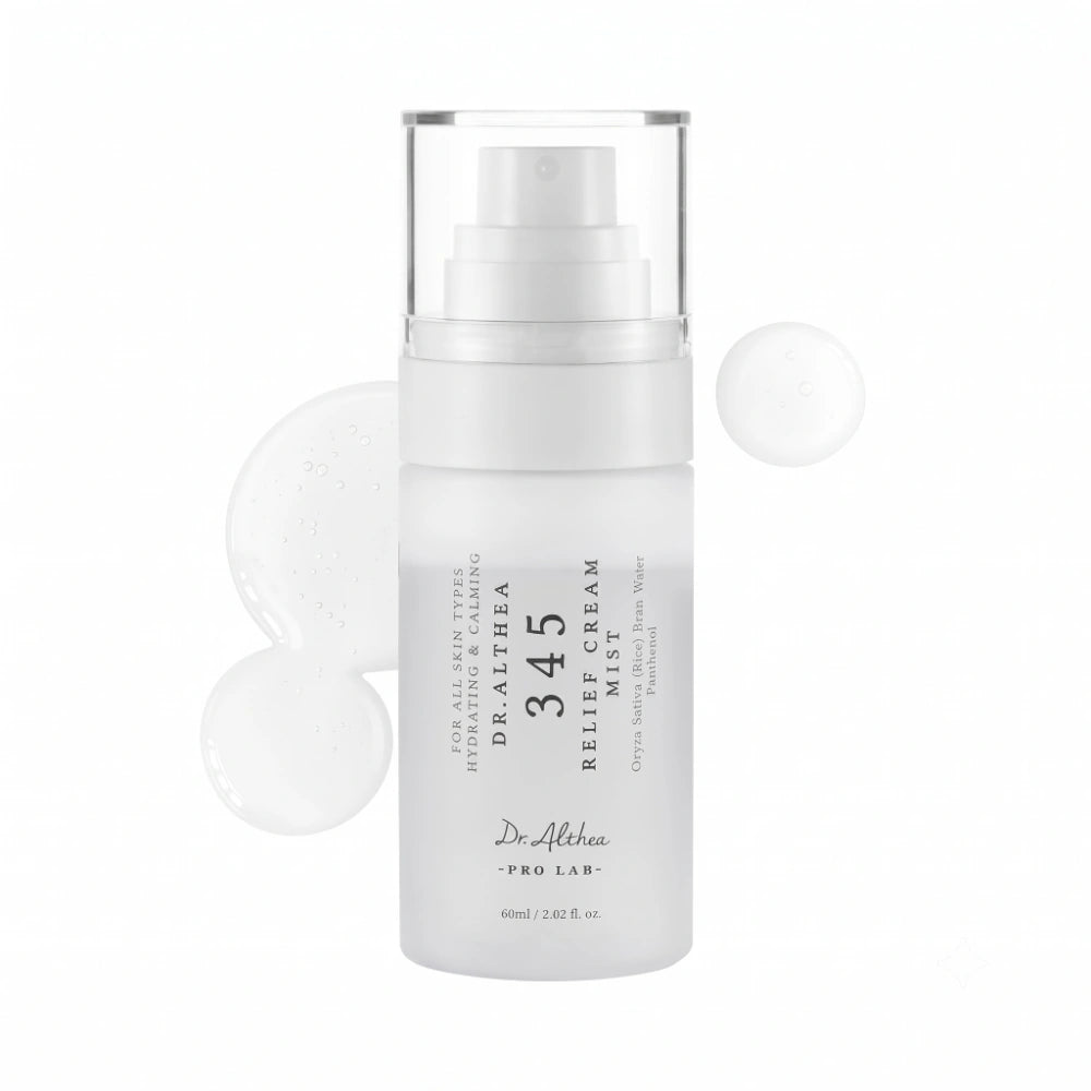 Dr Althea 345 Relief Cream Mist. Bruma facial en spray en su envase principal diseñada para calmar rojeces.