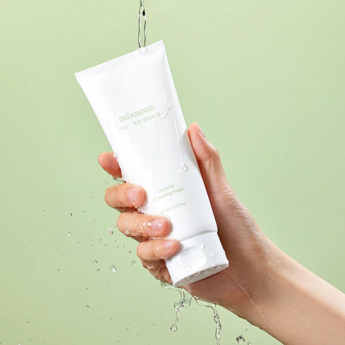 Rutina de limpieza coreana aceite de soja y espuma de centella