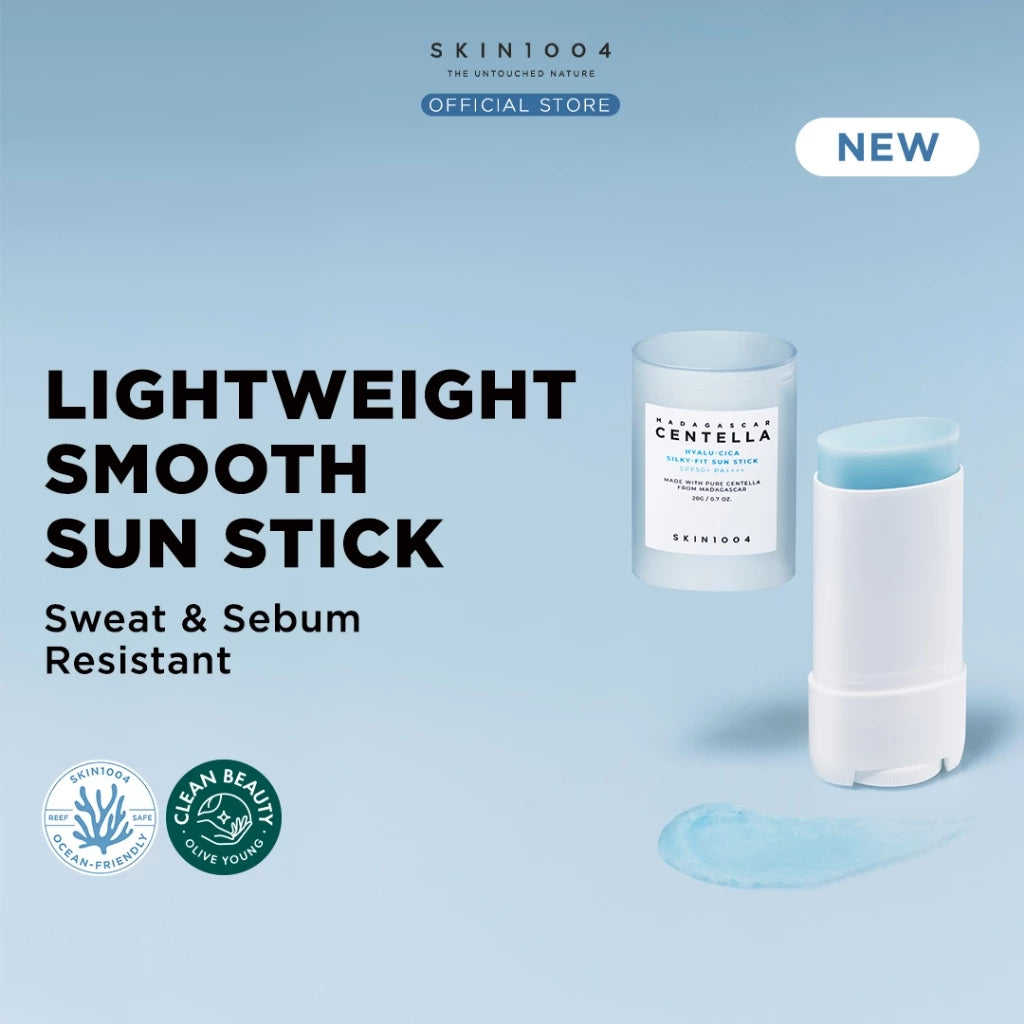 SKIN1004 Madagascar Centella Hyalu-Cica Water-Fit Sun Stick + Blue Serum Pack