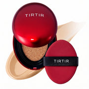 Tirtir Mask Fit Red Cushion 27N Camel. Envase principal rojo de la base cushion coreana de alta cobertura.