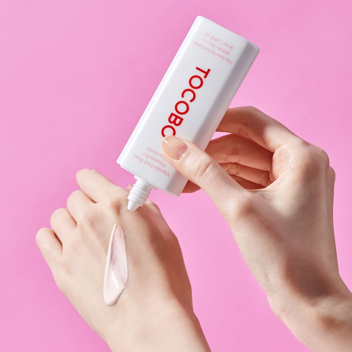 textura rosa crema bloqueador vita tone up tocobo