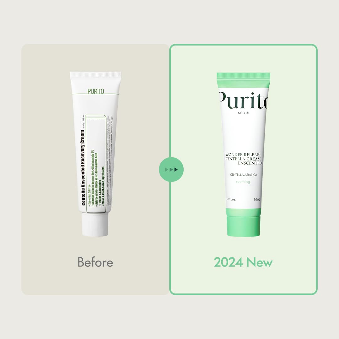 Purito Seoul Wonder Releaf Centella Cream Unscented 50ml Crema Calmante