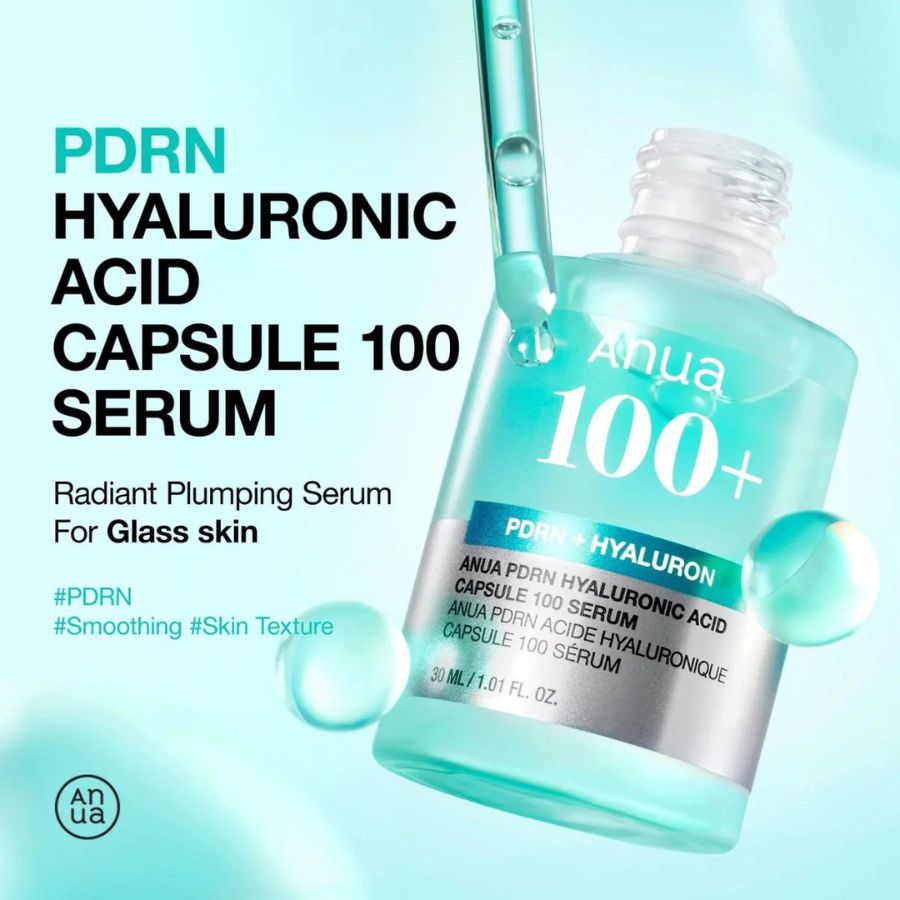 El Anua PDRN Hyaluronic Acid Capsule 100 Serum contiene el ingrediente antiedad más buscado y viral del momento en las clínicas dermatológicas de Seúl: el PDRN