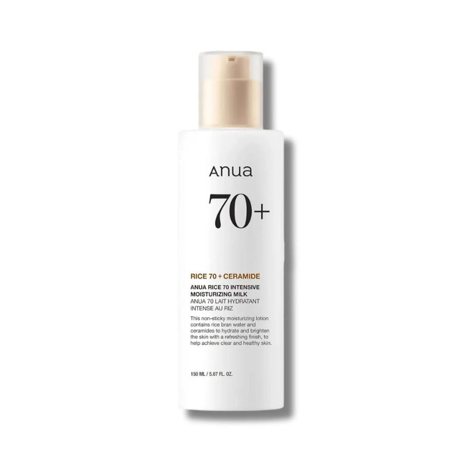 Leche hidratante iluminadora Anua Rice 70 Intensive Moisturizing Milk