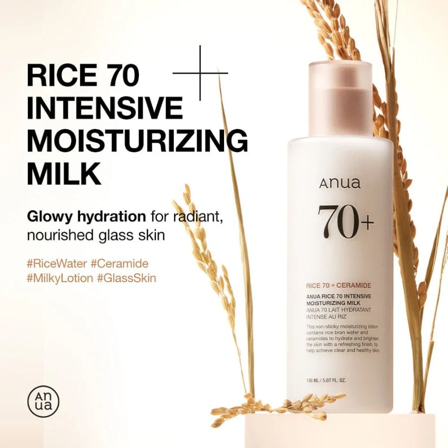 La Anua Rice 70 Intensive Moisturizing Milk es un producto súper interesante porque introduce un paso muy clásico de la rutina coreana que a veces olvidamos en occidente: la emulsión o leche facial
