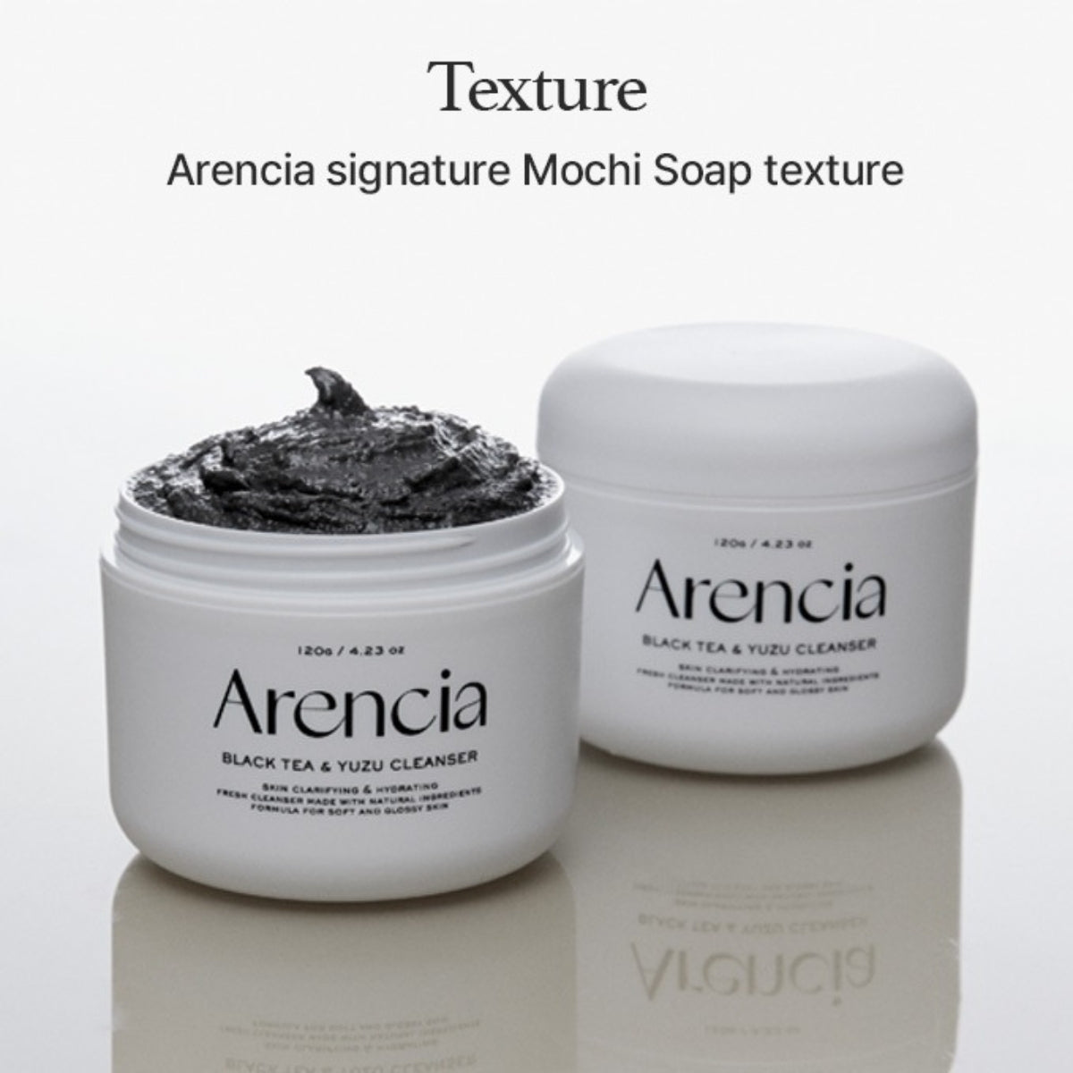 Textura masa limpiador te negro y yuzu para piel madura y apagada