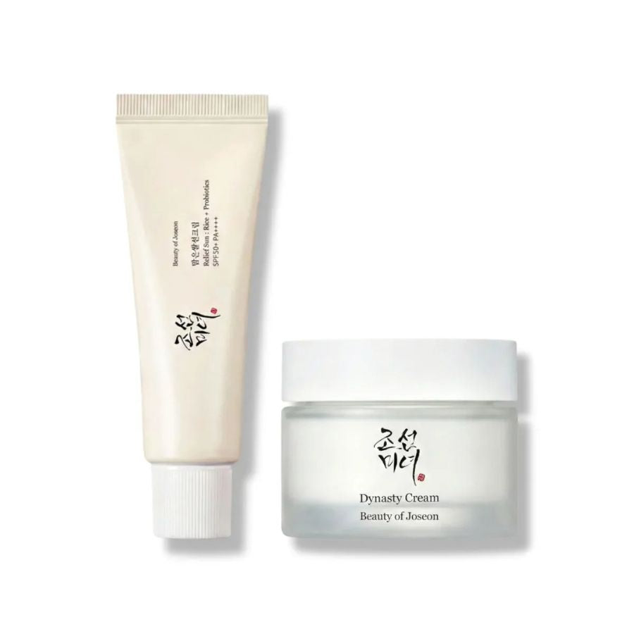 Kit rutina dia y noche Beauty of Joseon crema Dynasty y protector solar Relief Sun