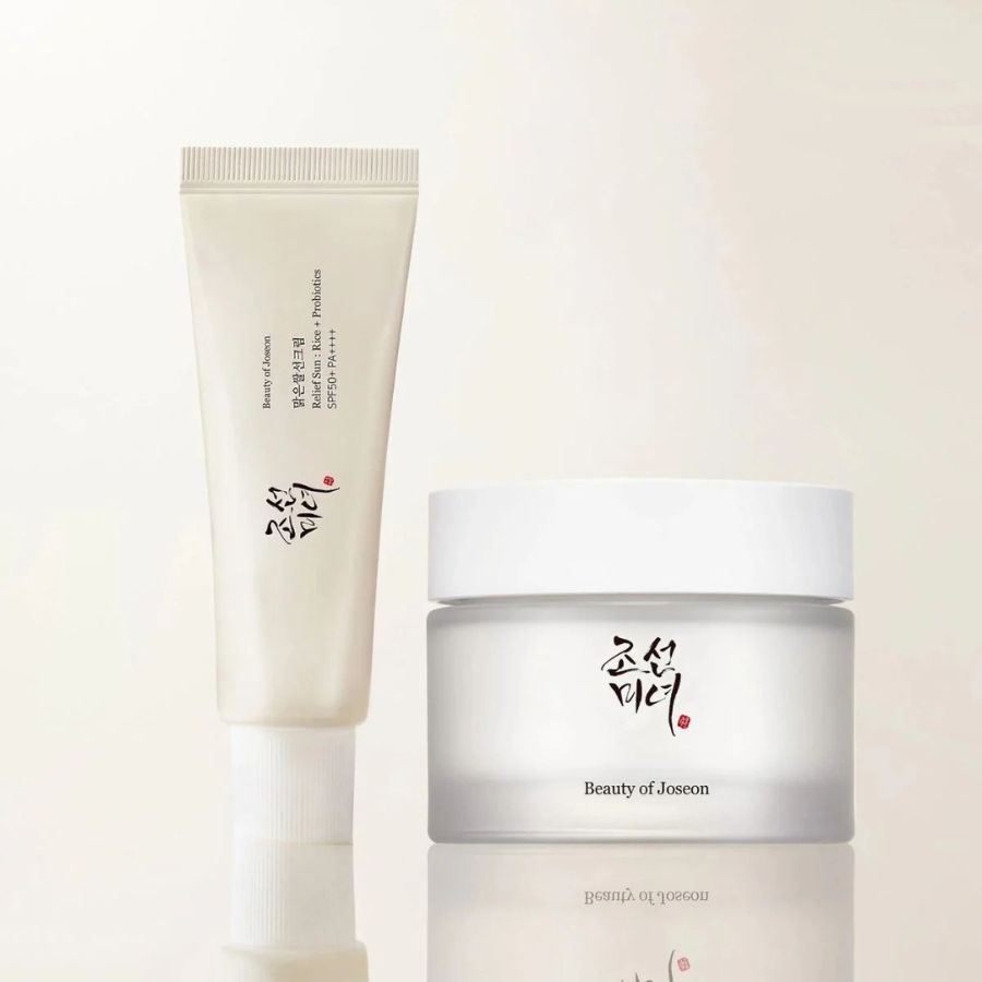 Kit rutina dia y noche Beauty of Joseon crema Dynasty y protector solar Relief Sun