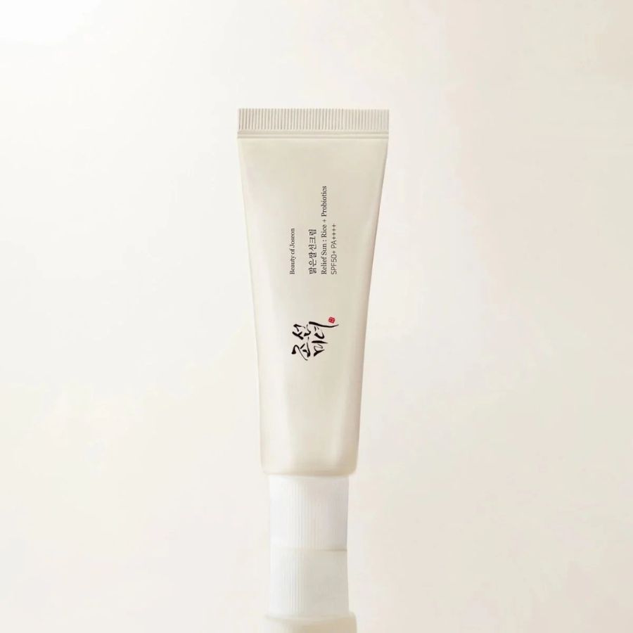 Protector solar viral Relief Sun arroz y probioticos sin rastro blanco