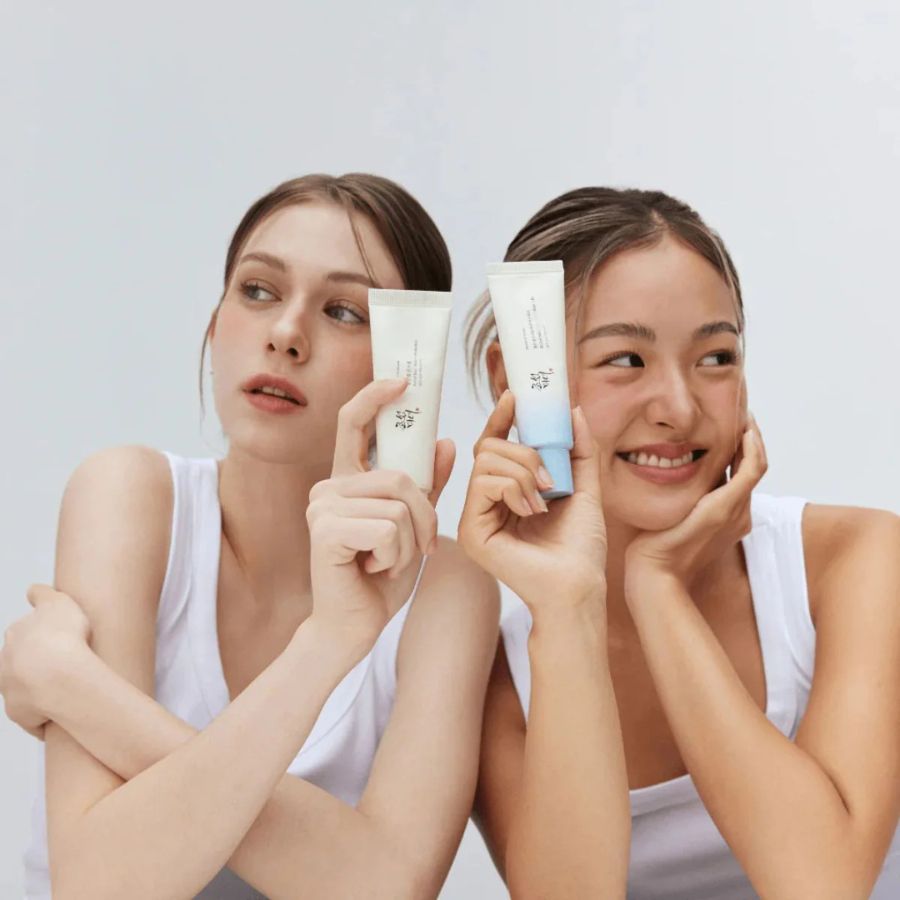Pack protectores solares Beauty of Joseon Relief Sun Original y Aqua Fresh comparacion