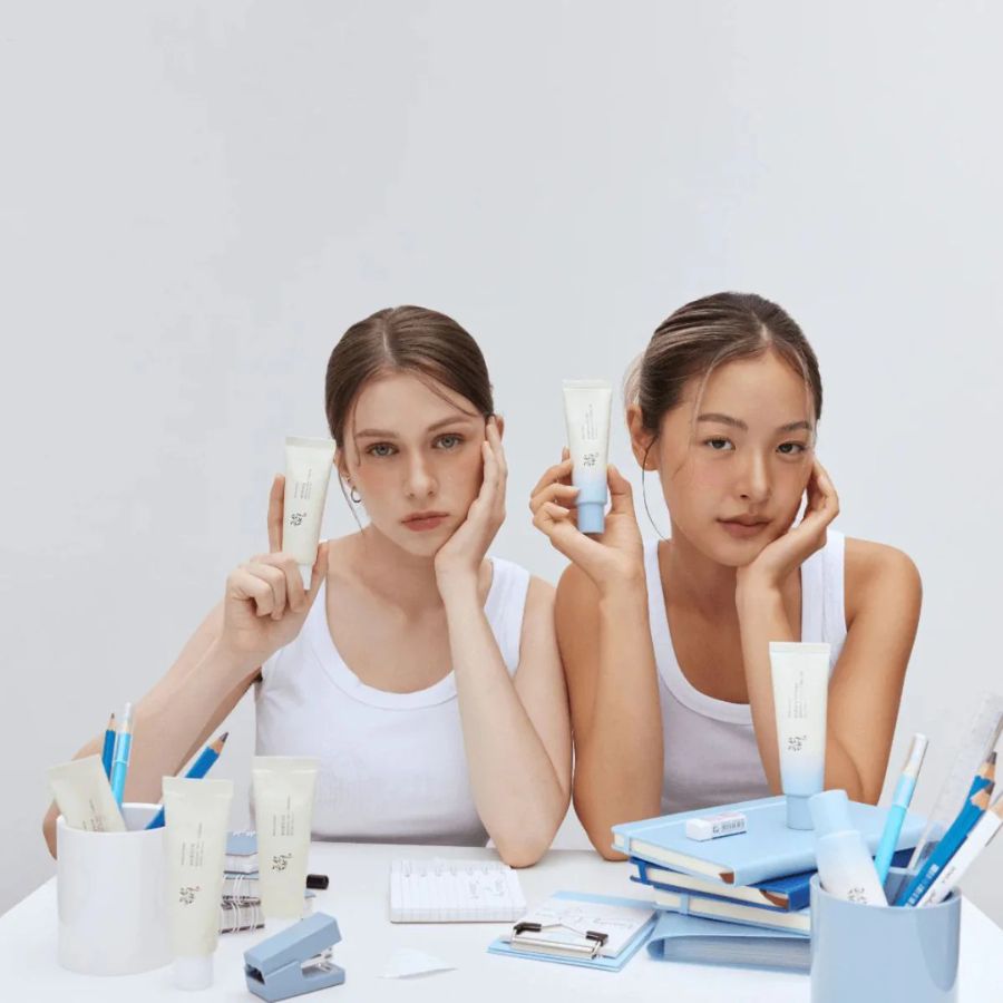 Pack protectores solares Beauty of Joseon Relief Sun Original y Aqua Fresh comparacion