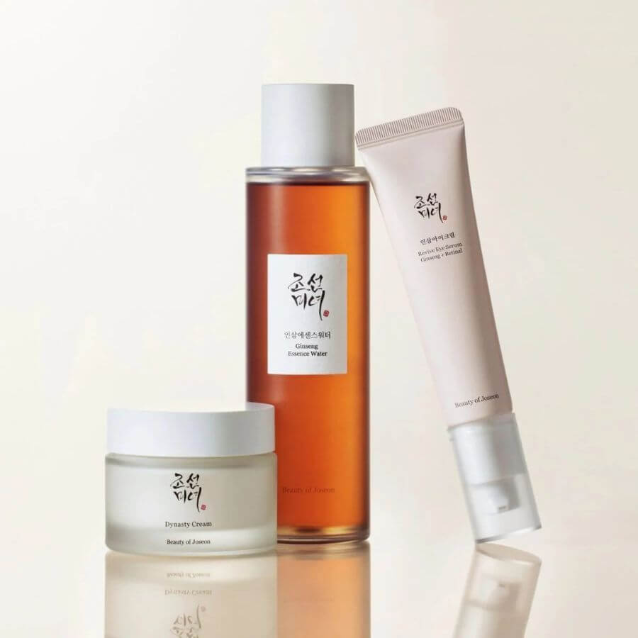 Kit rutina antiarrugas Beauty of Joseon Slow Aging Trio ginseng retinal arroz