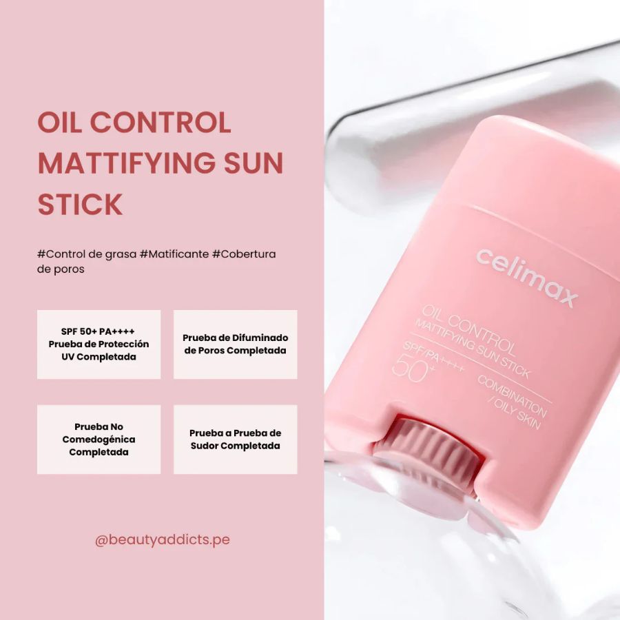 Sun stick transparente sin brillos ni rastro blanco
