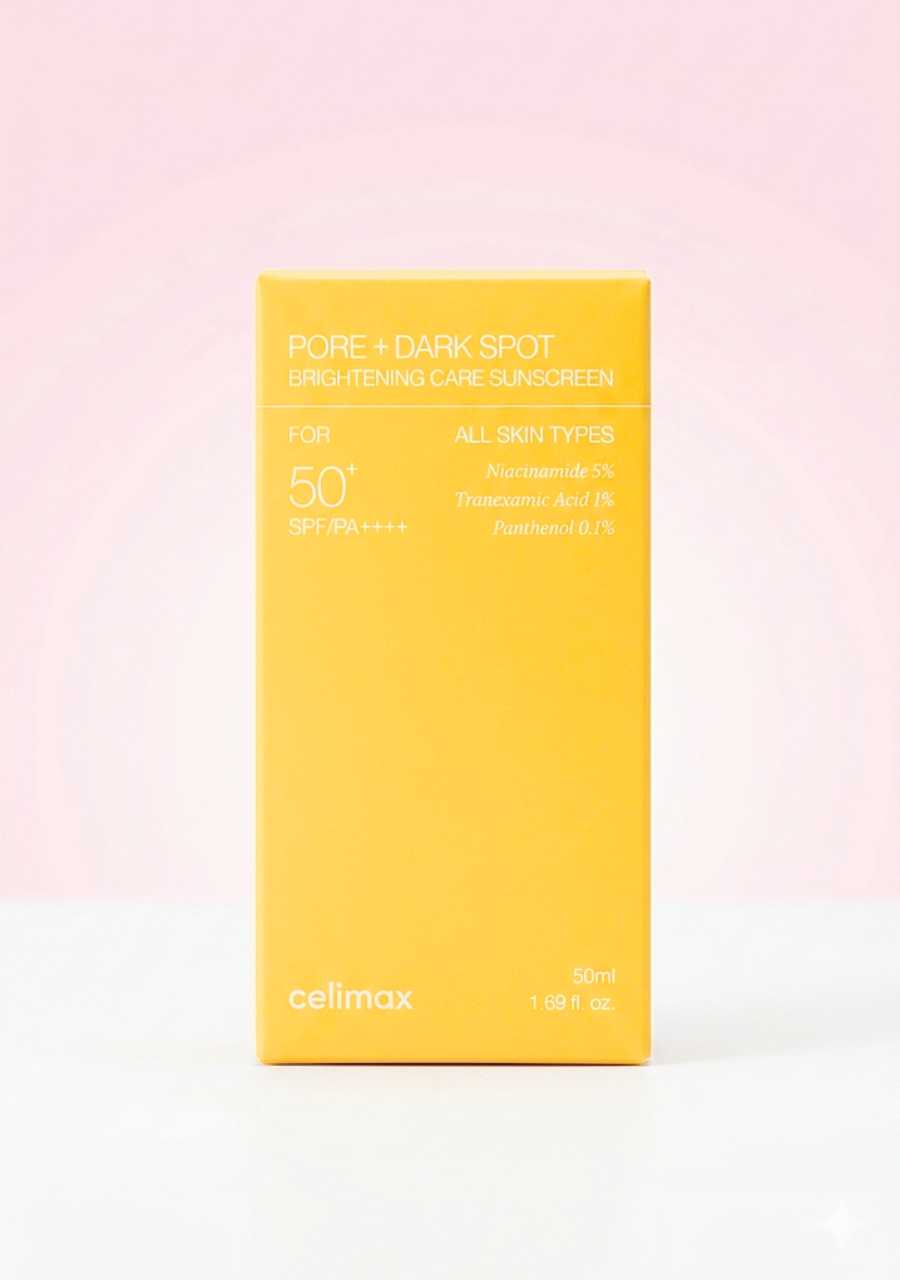 empaque protector solar celimax antimanchas poros coreano