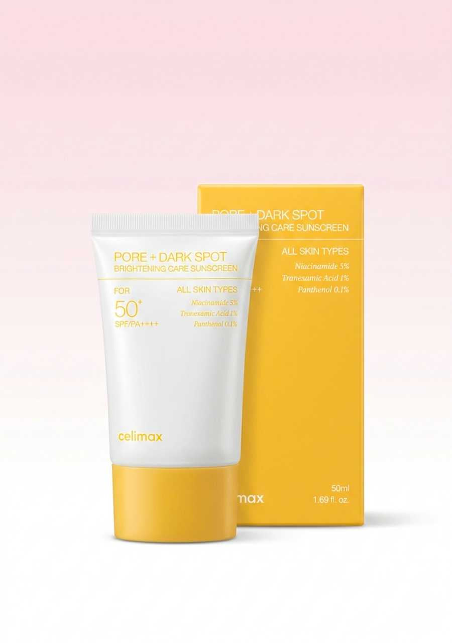 textura ligera protector solar celimax pore dark spot