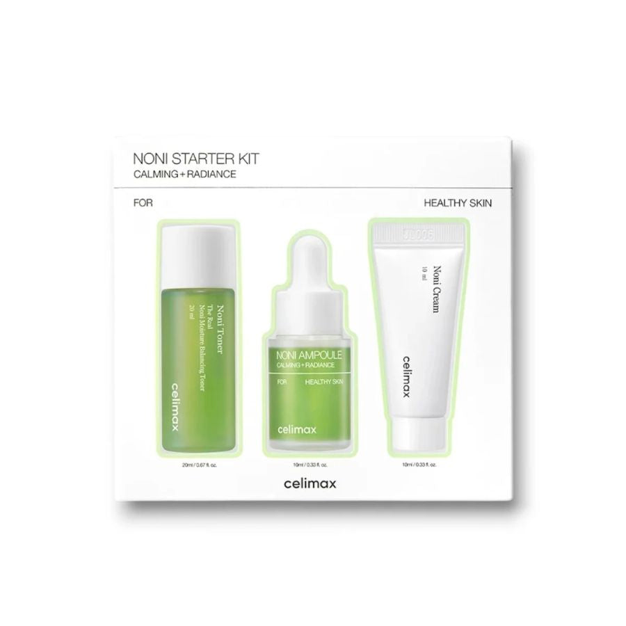 Kit de viaje Celimax Noni Starter Kit rutina calmante completa