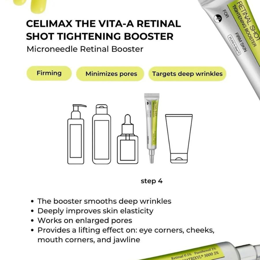 Correccion de surcos y poros con booster de vitamina A