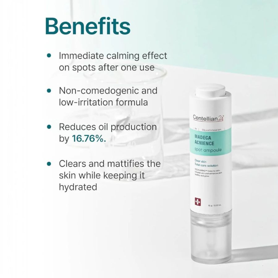El Centellian24 Madeca Acnience Spot Ampoule es literalmente un "extintor de granitos"