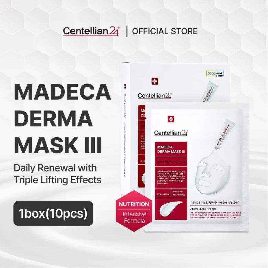 empaque mascarilla madeca derma mask centellian24 coreana
