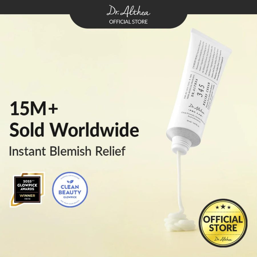 La Dr.Althea 345 Relief Cream es la solución definitiva para las pieles grasas, con acné o que sufren de "maskne"