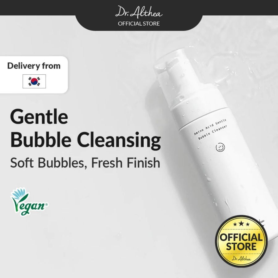 El Dr.Althea Amino Acid Gentle Bubble Cleanser es el limpiador perfecto para quienes odian la sensación de "cara estirada" después de lavarse.