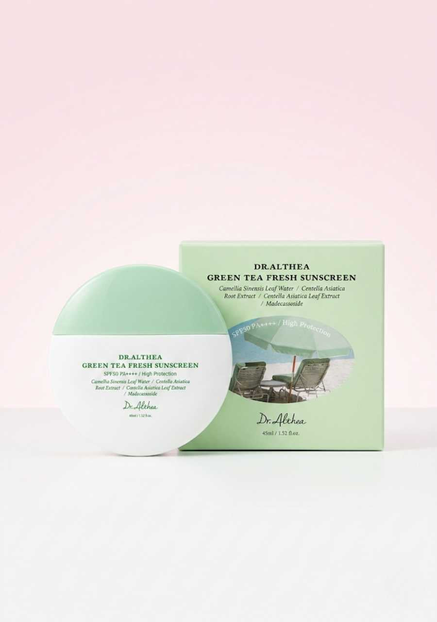 textura ligera transparente bloqueador dr althea green tea
