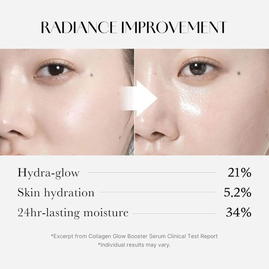 Piel radiante y elastica efecto glass skin con colageno concentrado