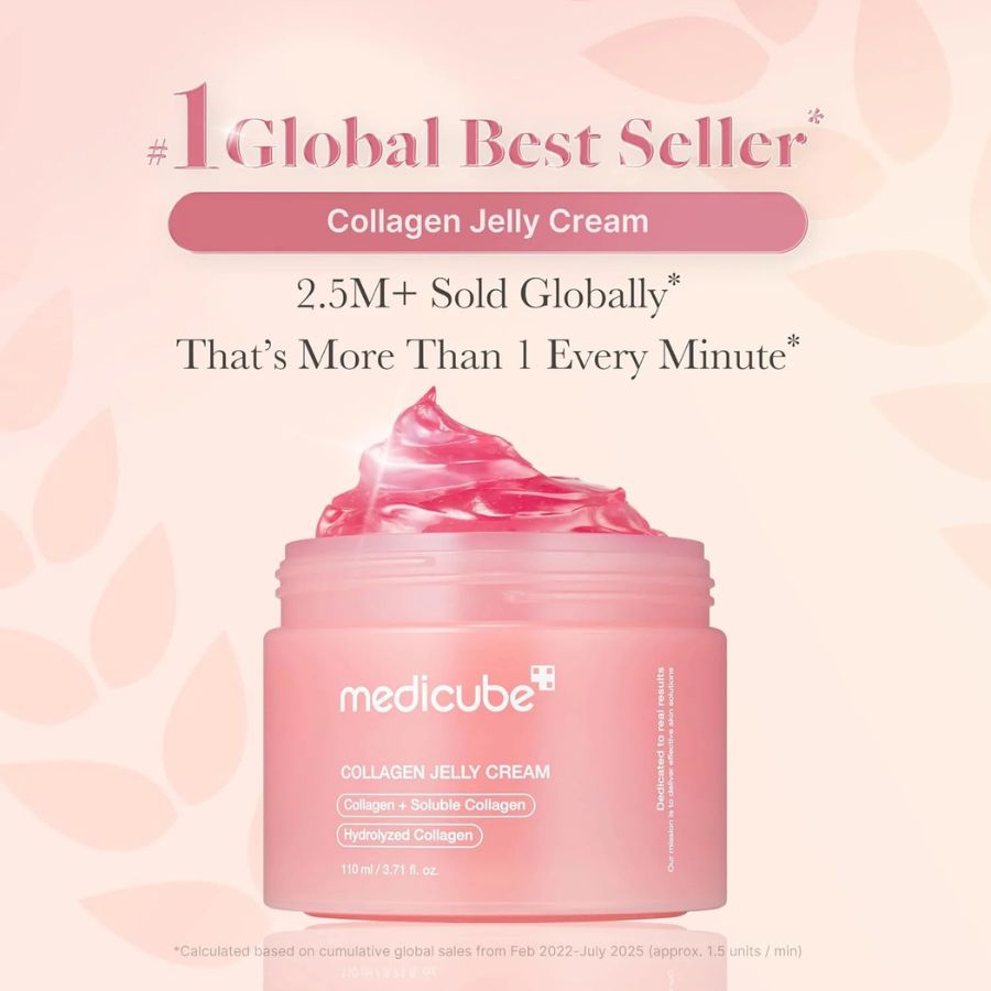 Crema gelatina rosa Medicube Collagen Jelly Cream 110ml tamaño grande