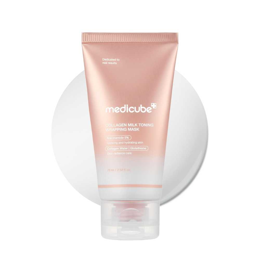mascarilla nocturna medicube collagen milk toning mask 75ml