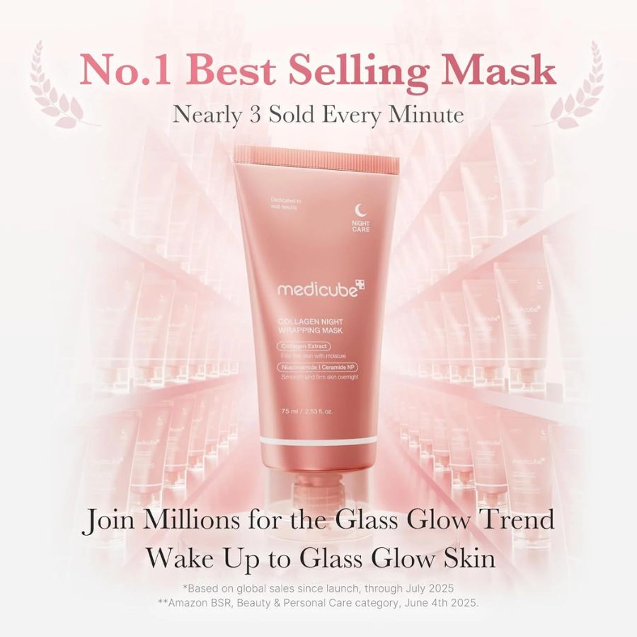 Mascarilla nocturna Medicube Collagen Night Wrapping Mask peel off