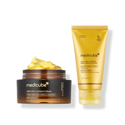 Pack rutina nocturna antimanchas Medicube crema vitamina C y mascarilla curcuma