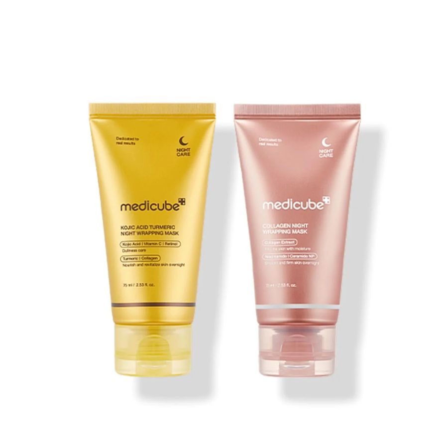 Pack mascarillas nocturnas peel off Medicube colageno y acido kojico
