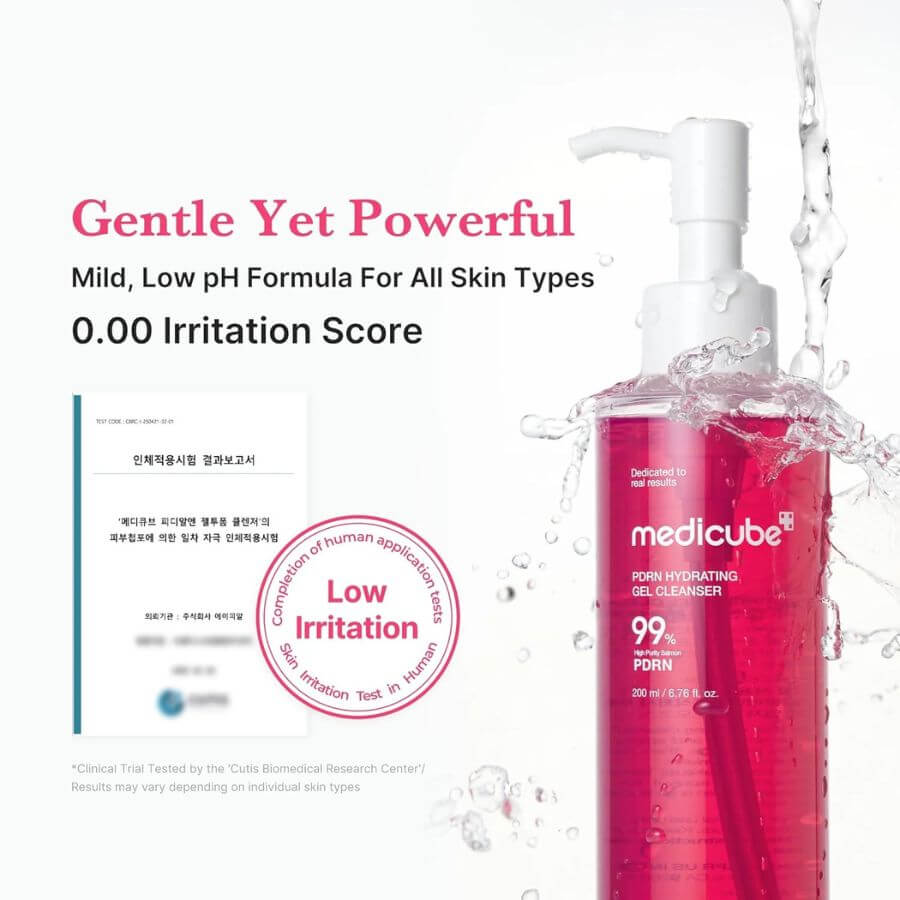 Limpiador pH bajo espuma suave para piel sensible y seca