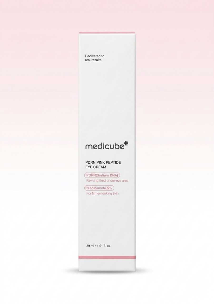 empaque crema de ojos peptidos pdrn medicube coreana