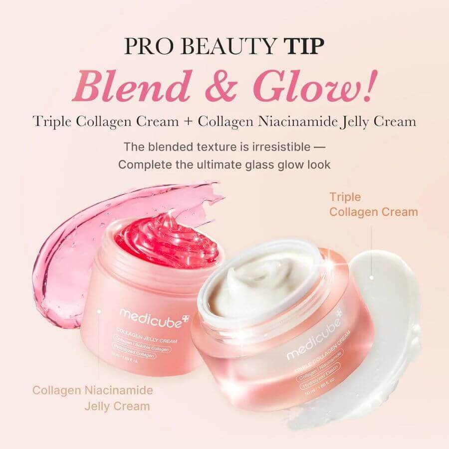 Piel luminosa y elastica con colageno triple accion