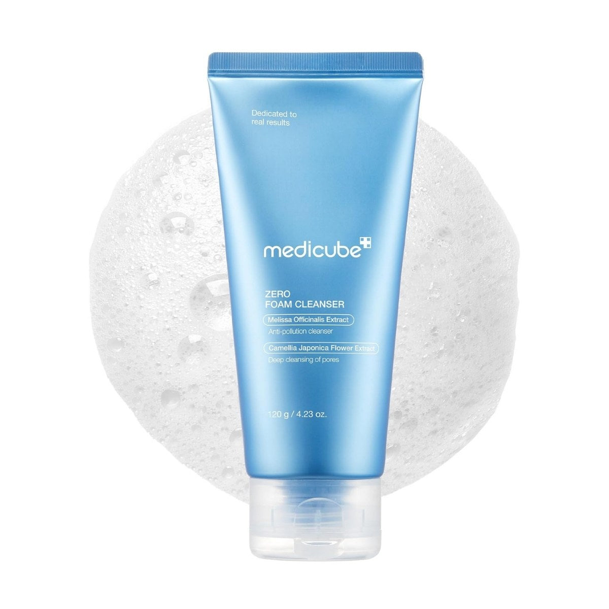 Medicube Zero Foam Cleanser. Envase de la espuma limpiadora coreana para poros, toma frontal principal.