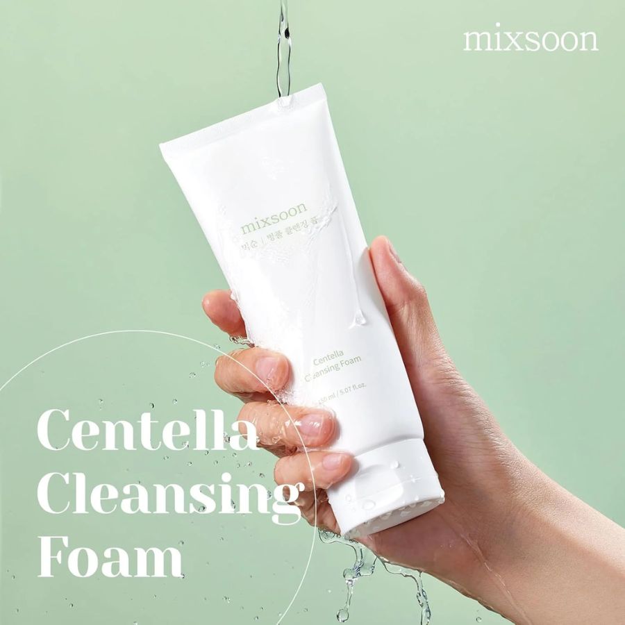 La Mixsoon Centella Cleansing Foam es el limpiador que necesitas cuando tu piel está roja, irritada o con brotes activos