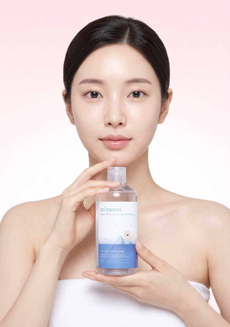 como usar mascarilla algodon mixsoon glacier water suero