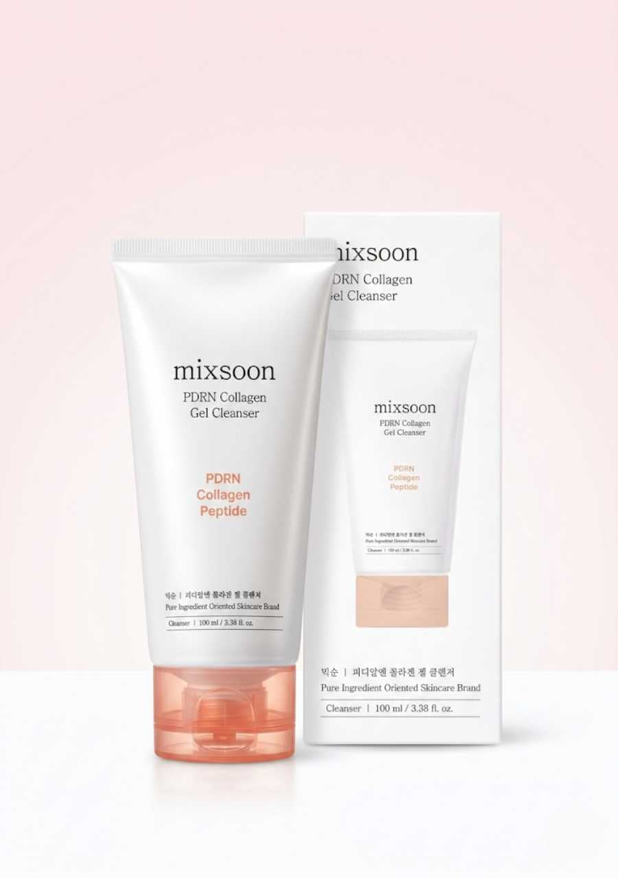 textura gel suave limpiador colageno pdrn mixsoon