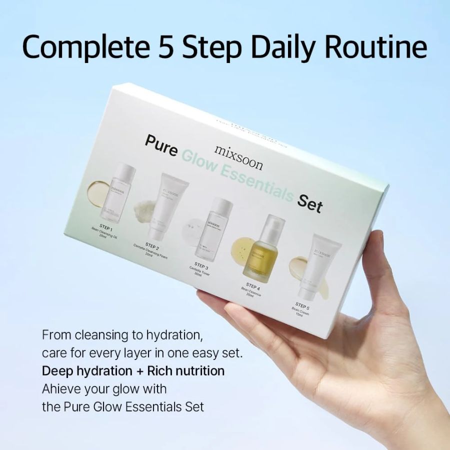 Mixsoon Pure Glow Essentials Set 5 Piezas